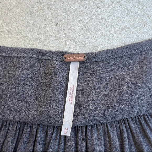 Free People Tie Front BoHo with Bell Sleeves Women Size Medium - Picture 7 of 8